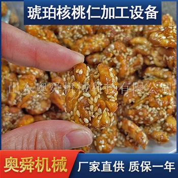 現(xiàn)貨琥珀核桃仁制作加工機(jī)器 蜂蜜琥珀核桃仁生產(chǎn)線